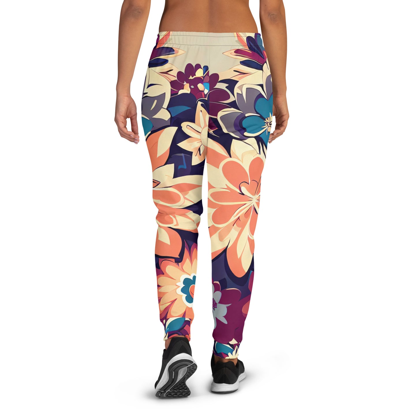 DMV 0253 Floral Women's Joggers