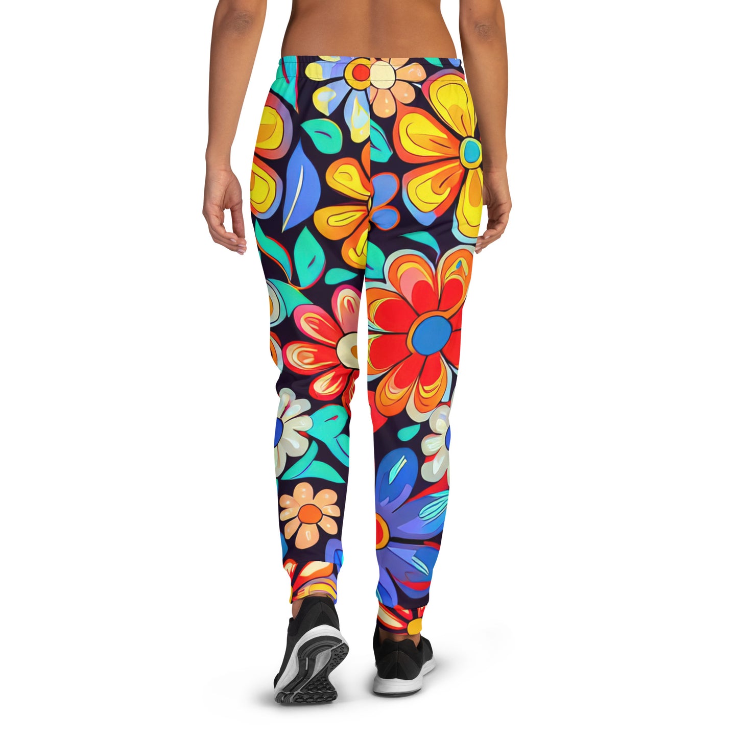 DMV 0257 Floral Women's Joggers