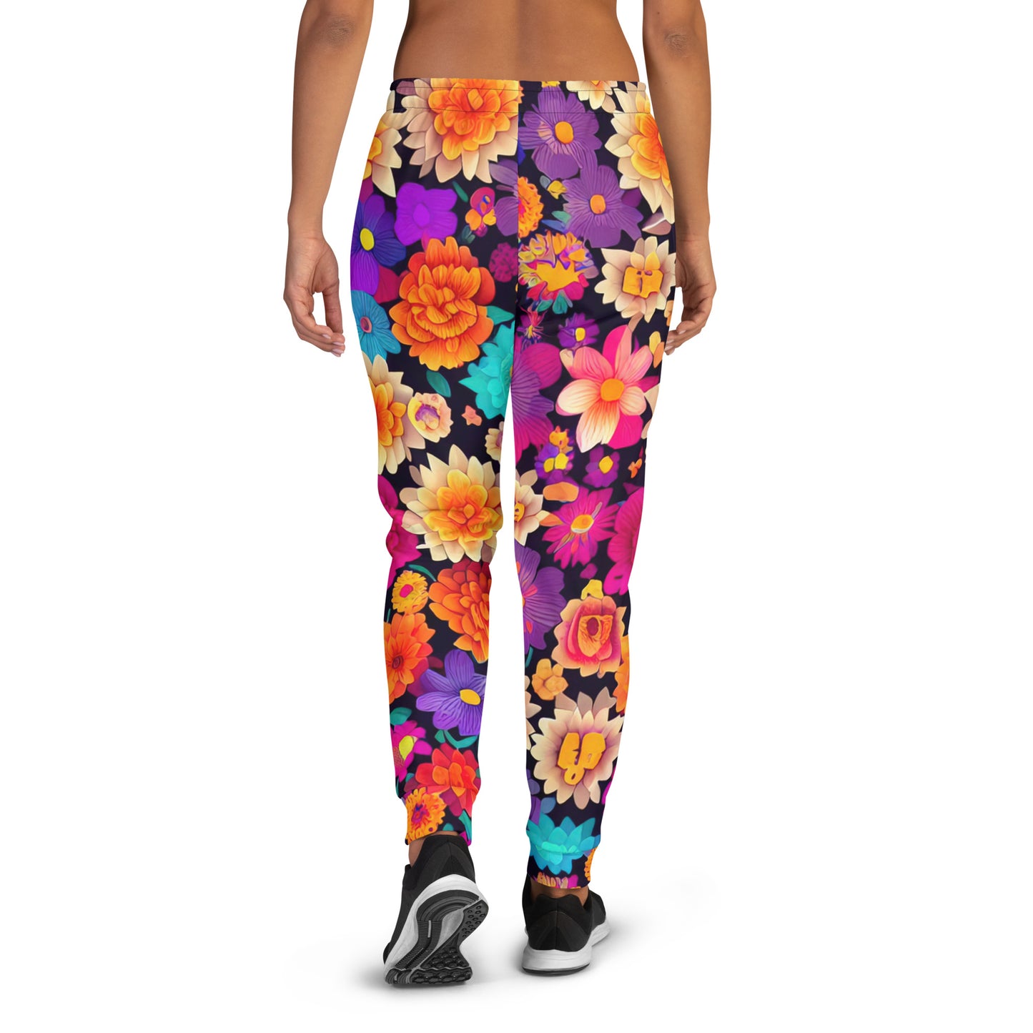 DMV 0192 Floral Women's Joggers