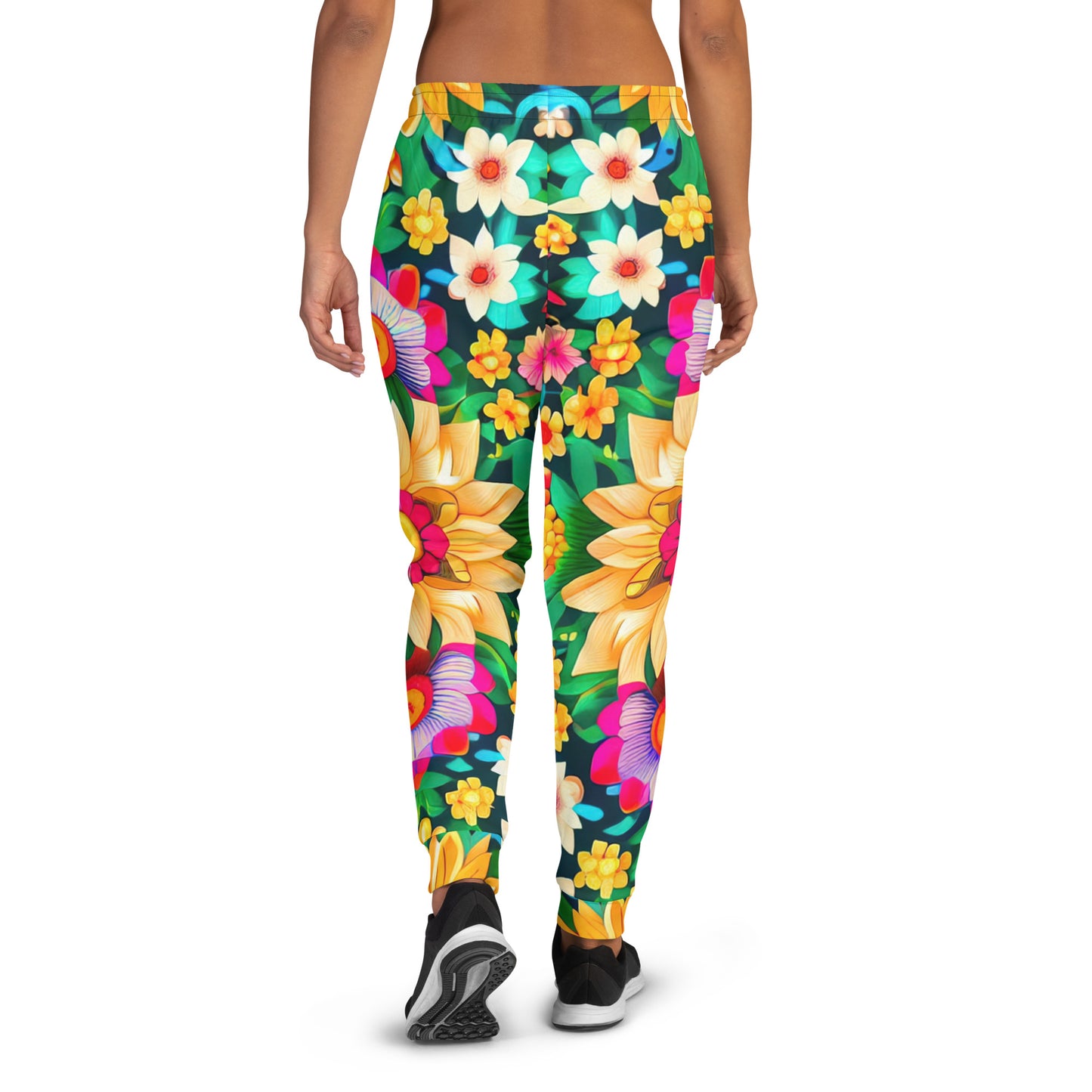 DMV 0193 Floral Women's Joggers