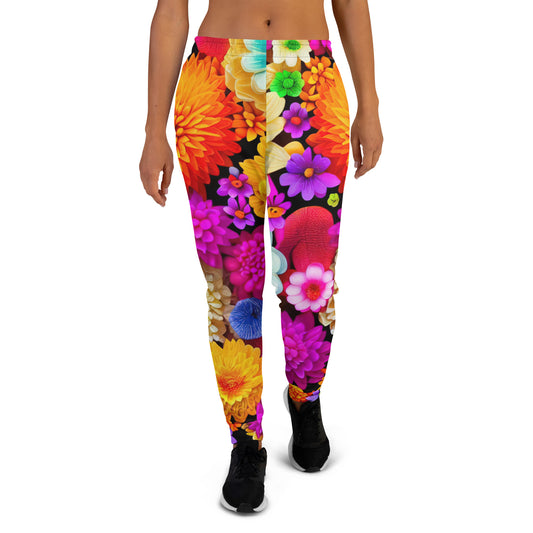 DMV 0238 Floral Women's Joggers