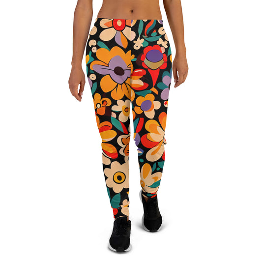 DMV 0029 Floral Women's Joggers