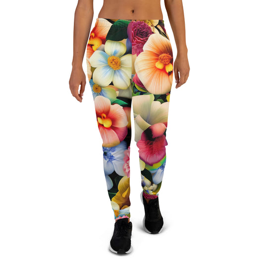 DMV 0088 Floral Women's Joggers