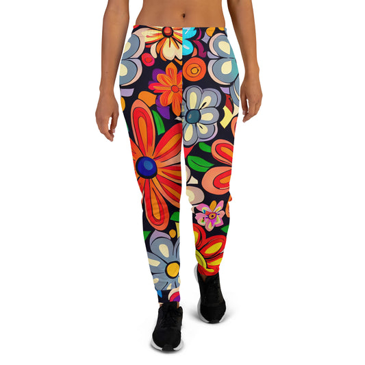 DMV 0018 Floral Women's Joggers