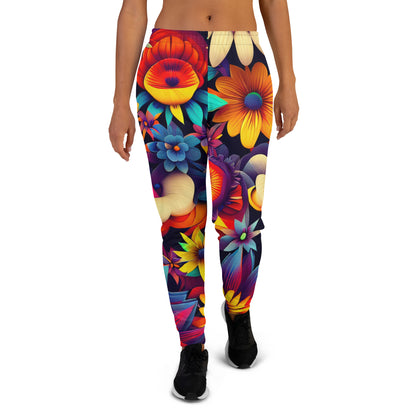 DMV 0080 Floral Women's Joggers