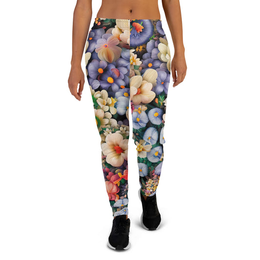 DMV 0114 Floral Women's Joggers