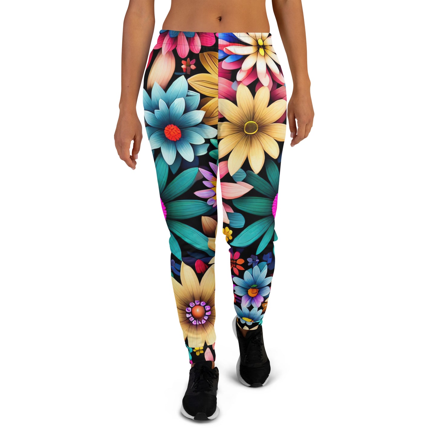 DMV 0265 Floral Women's Joggers