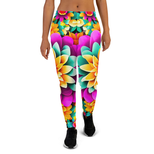 DMV 0250 Floral Women's Joggers