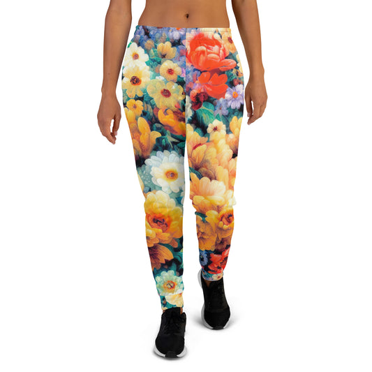 DMV 0146 Floral Women's Joggers