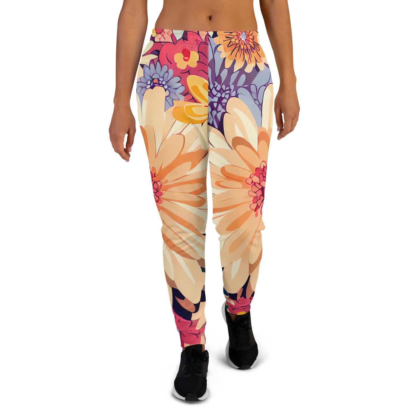 DMV 0137 Floral Women's Joggers