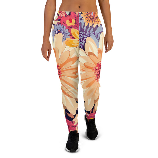 DMV 0137 Floral Women's Joggers