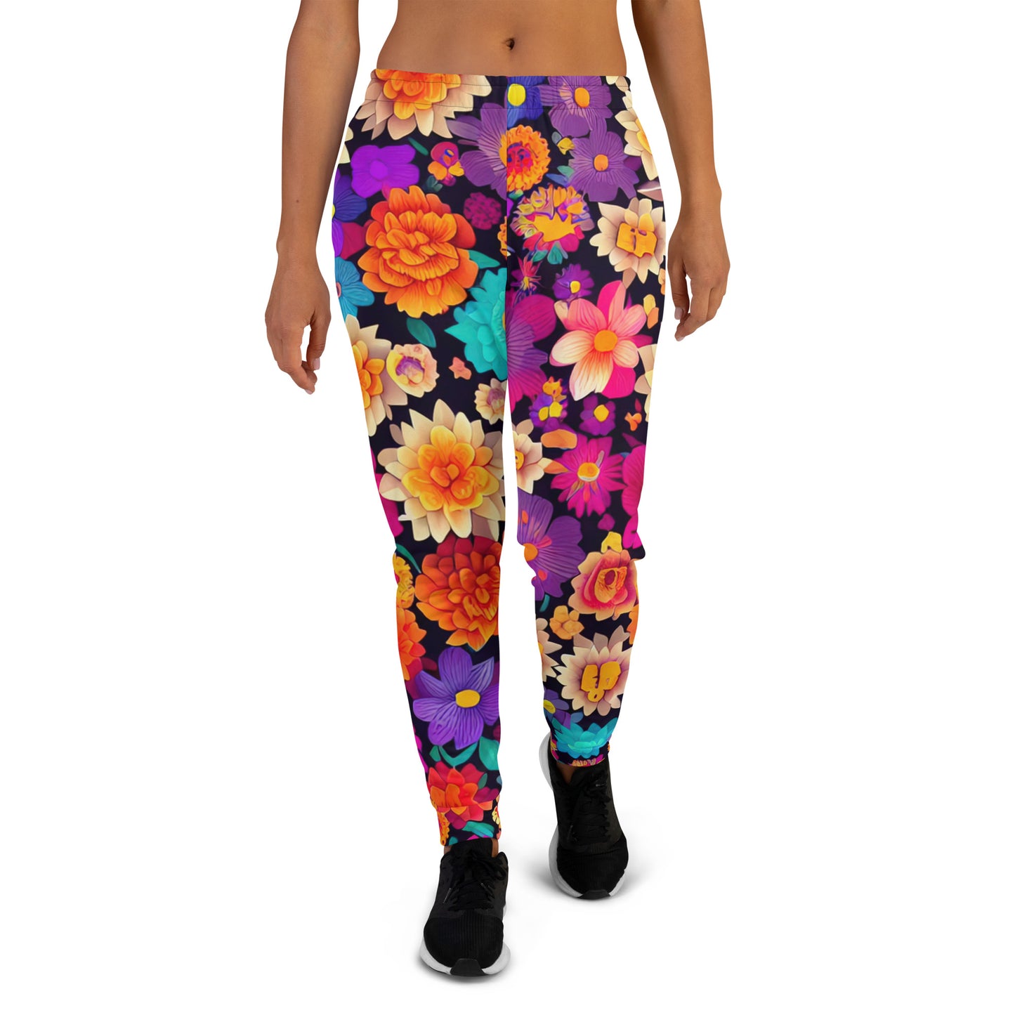 DMV 0192 Floral Women's Joggers