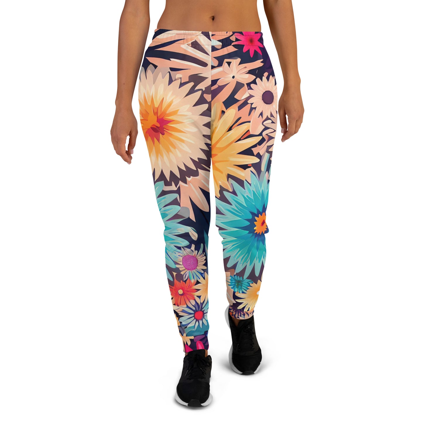 DMV 0404 Floral Women's Joggers