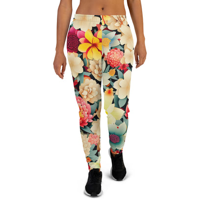 DMV 0260 Floral Women's Joggers