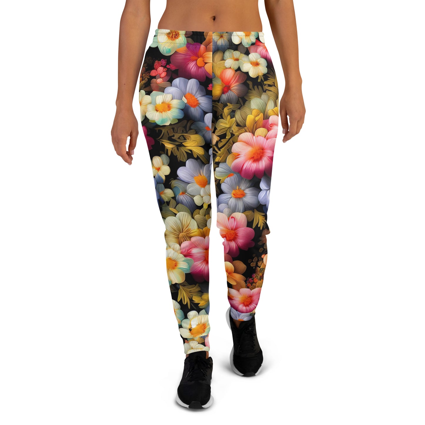 DMV 1522 Floral Women's Joggers