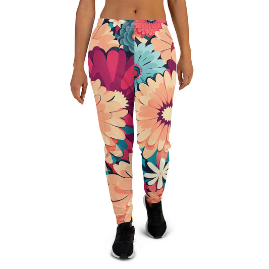 DMV 0293 Floral Women's Joggers