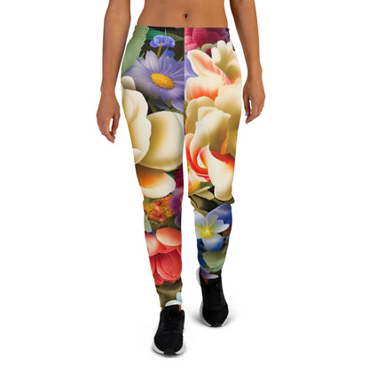 DMV 0268 Floral Women's Joggers