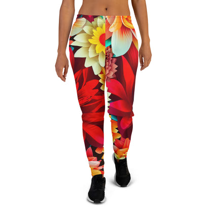 DMV 0419 Floral Women's Joggers