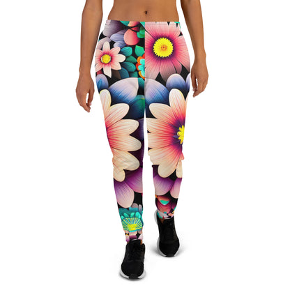 DMV 0515 Floral Women's Joggers