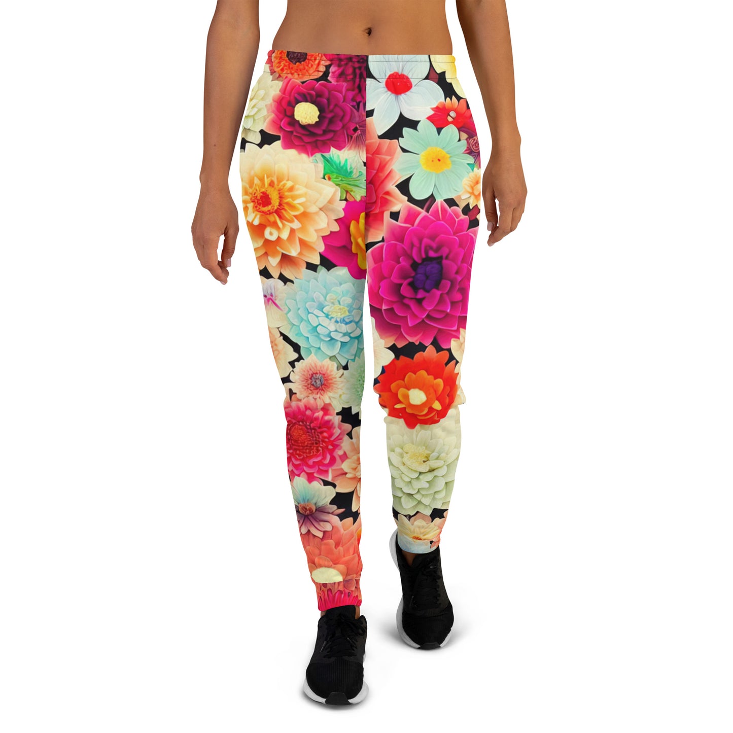 DMV 0424 Floral Women's Joggers