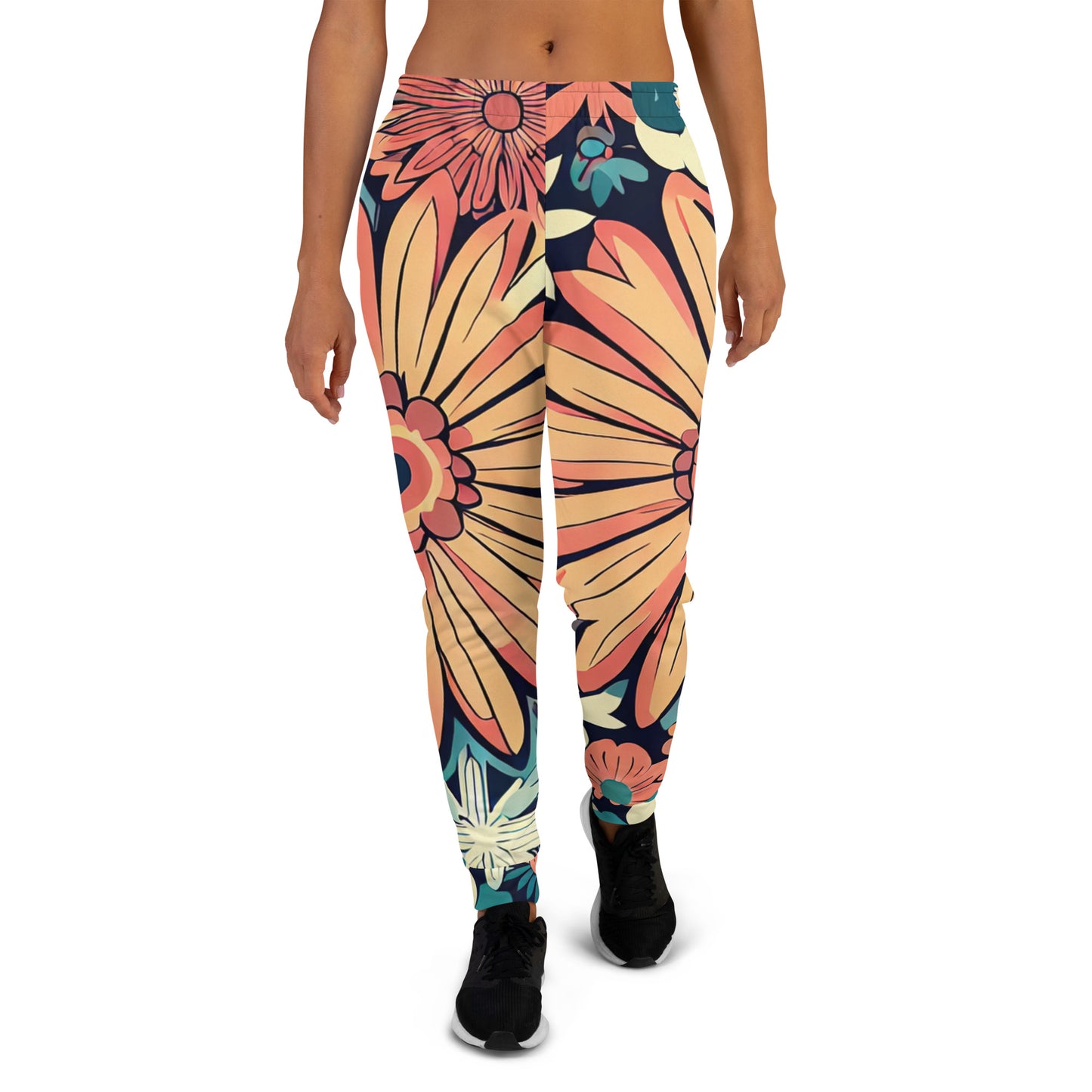 DMV 0802 Floral Women's Joggers