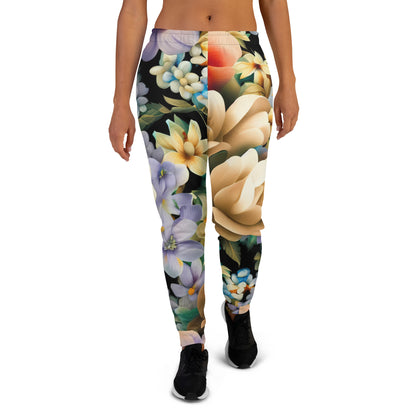 DMV 1132 Floral Women's Joggers