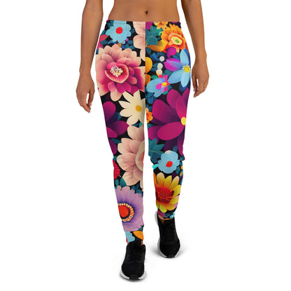 DMV 1849 Floral Women's Joggers