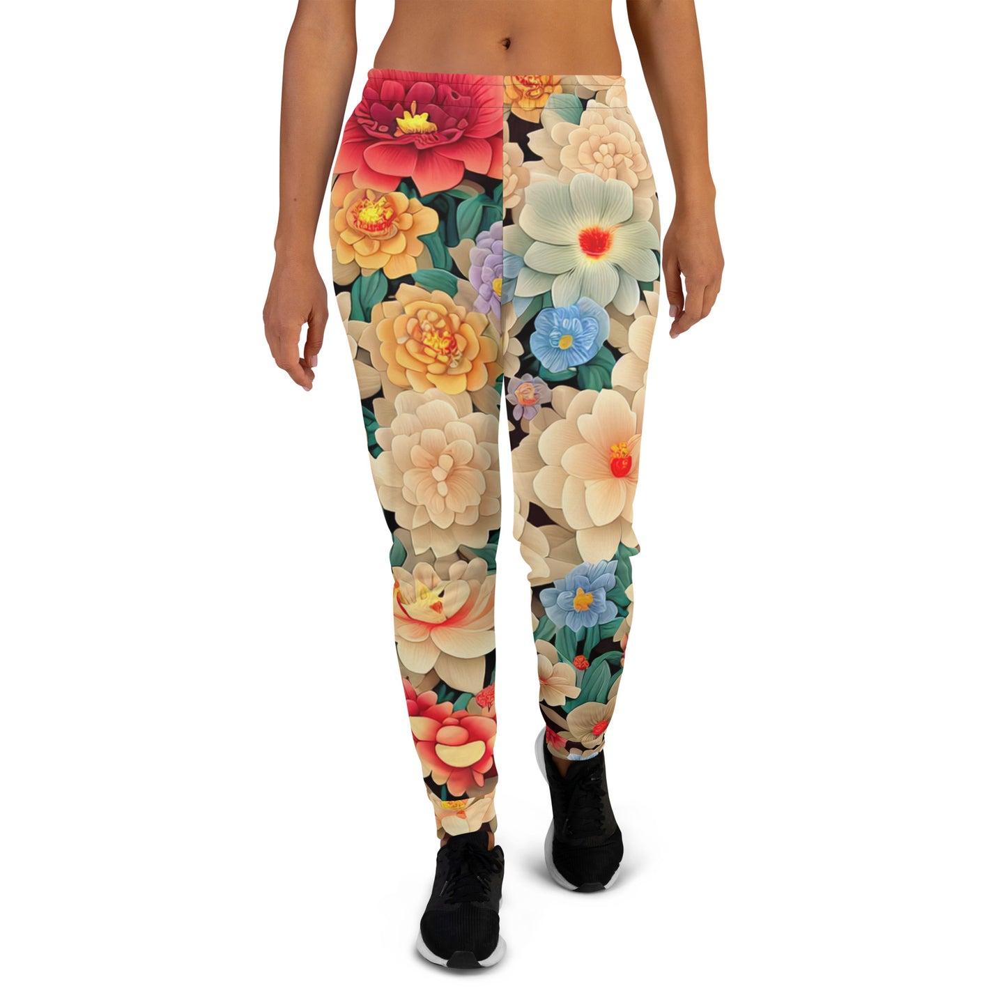 DMV 0953 Floral Women's Joggers