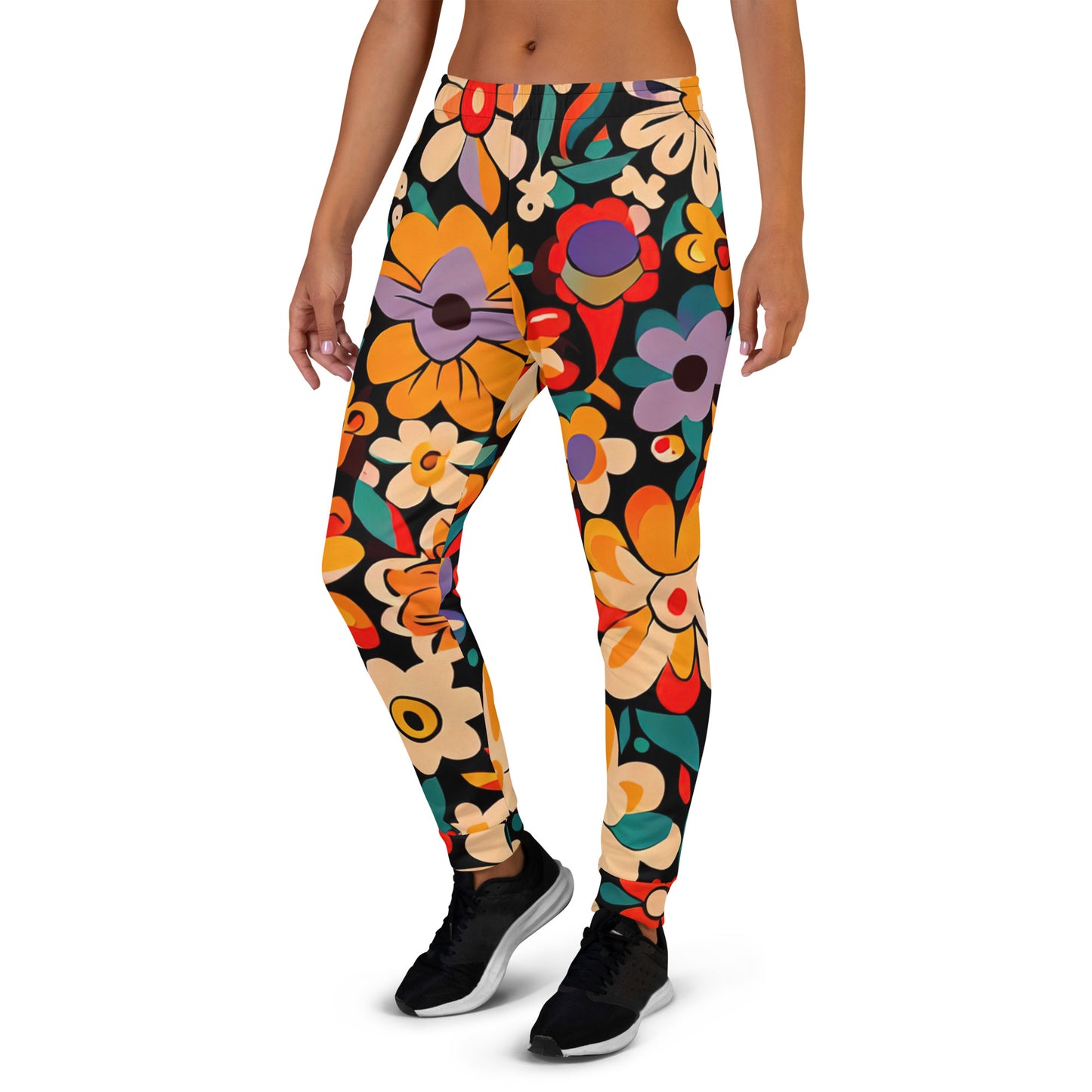 DMV 0029 Floral Women's Joggers