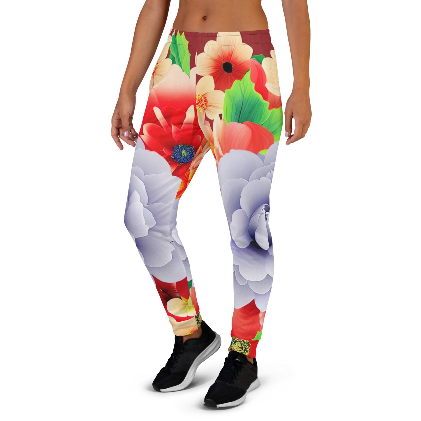 DMV 0035 Floral Women's Joggers