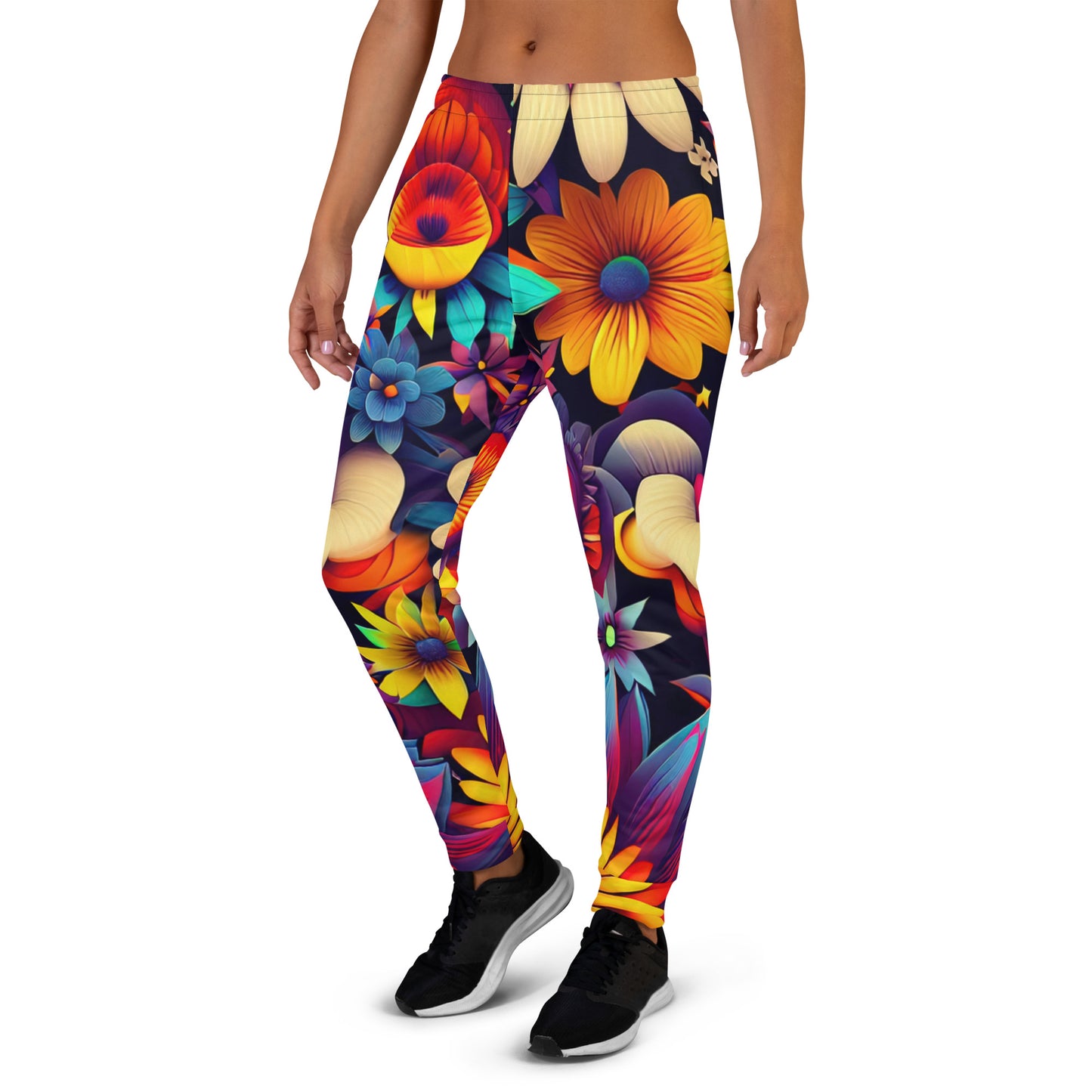 DMV 0080 Floral Women's Joggers