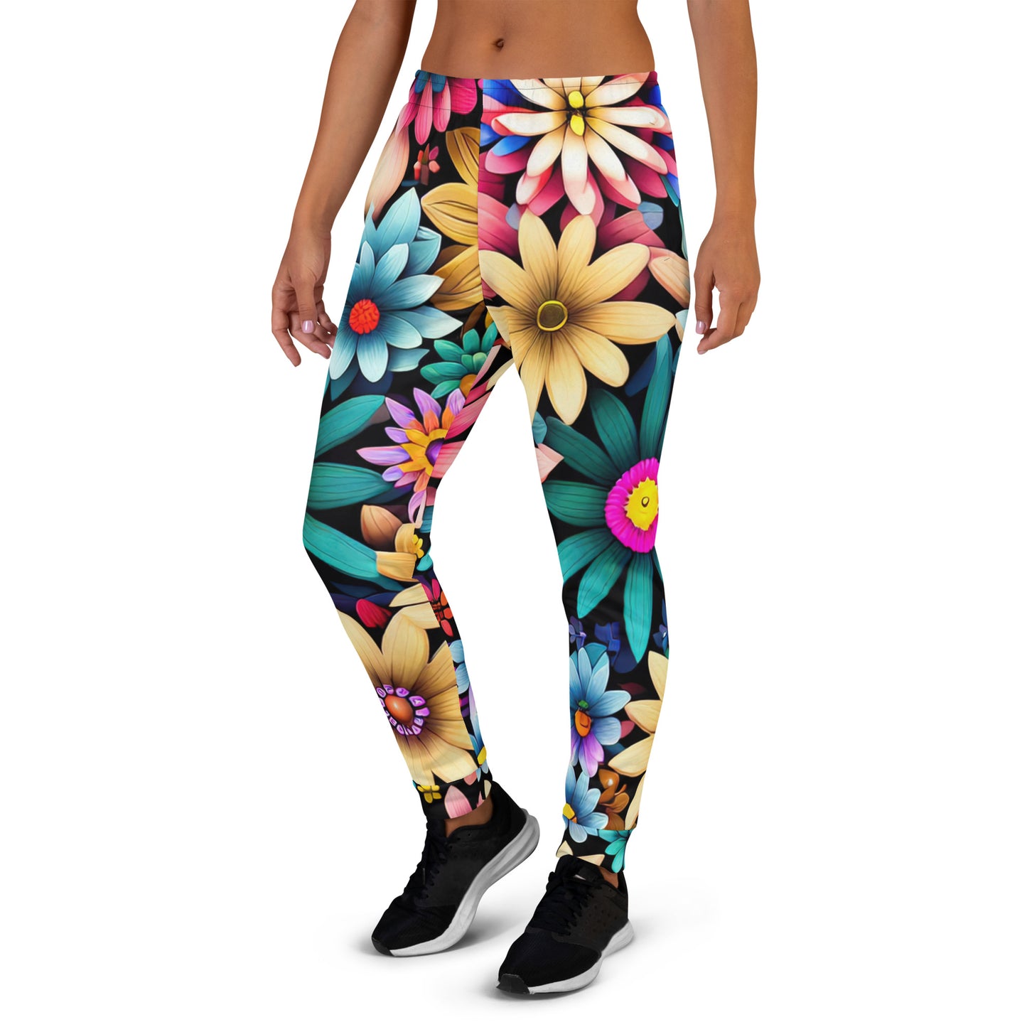 DMV 0265 Floral Women's Joggers