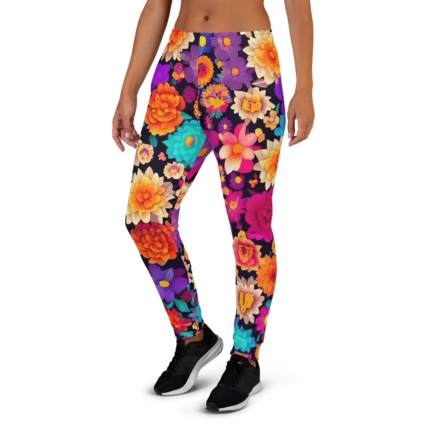 DMV 0192 Floral Women's Joggers