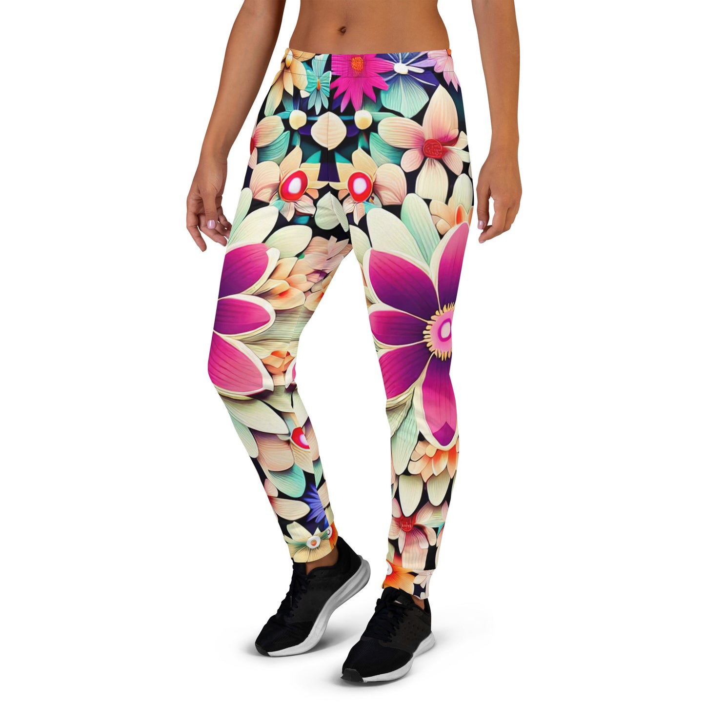 DMV 0307 Floral Women's Joggers