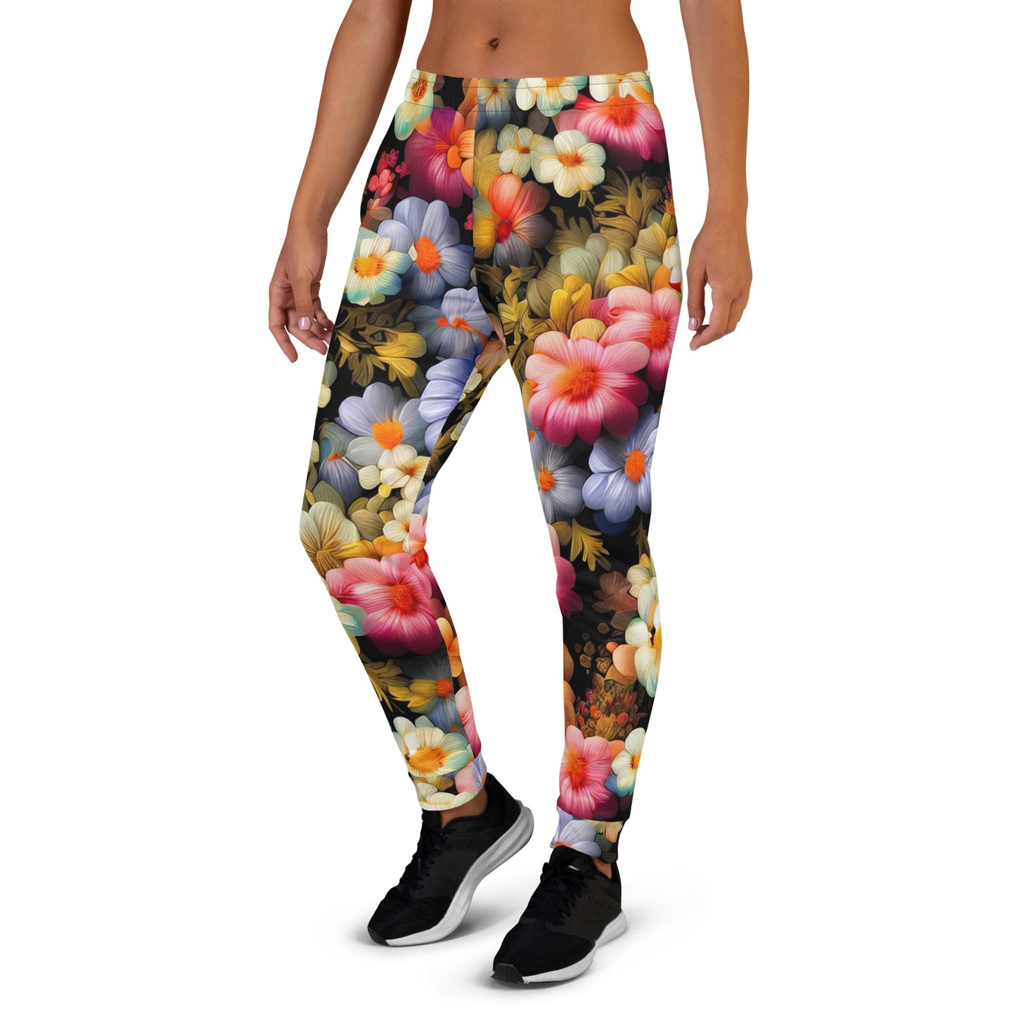 DMV 1522 Floral Women's Joggers