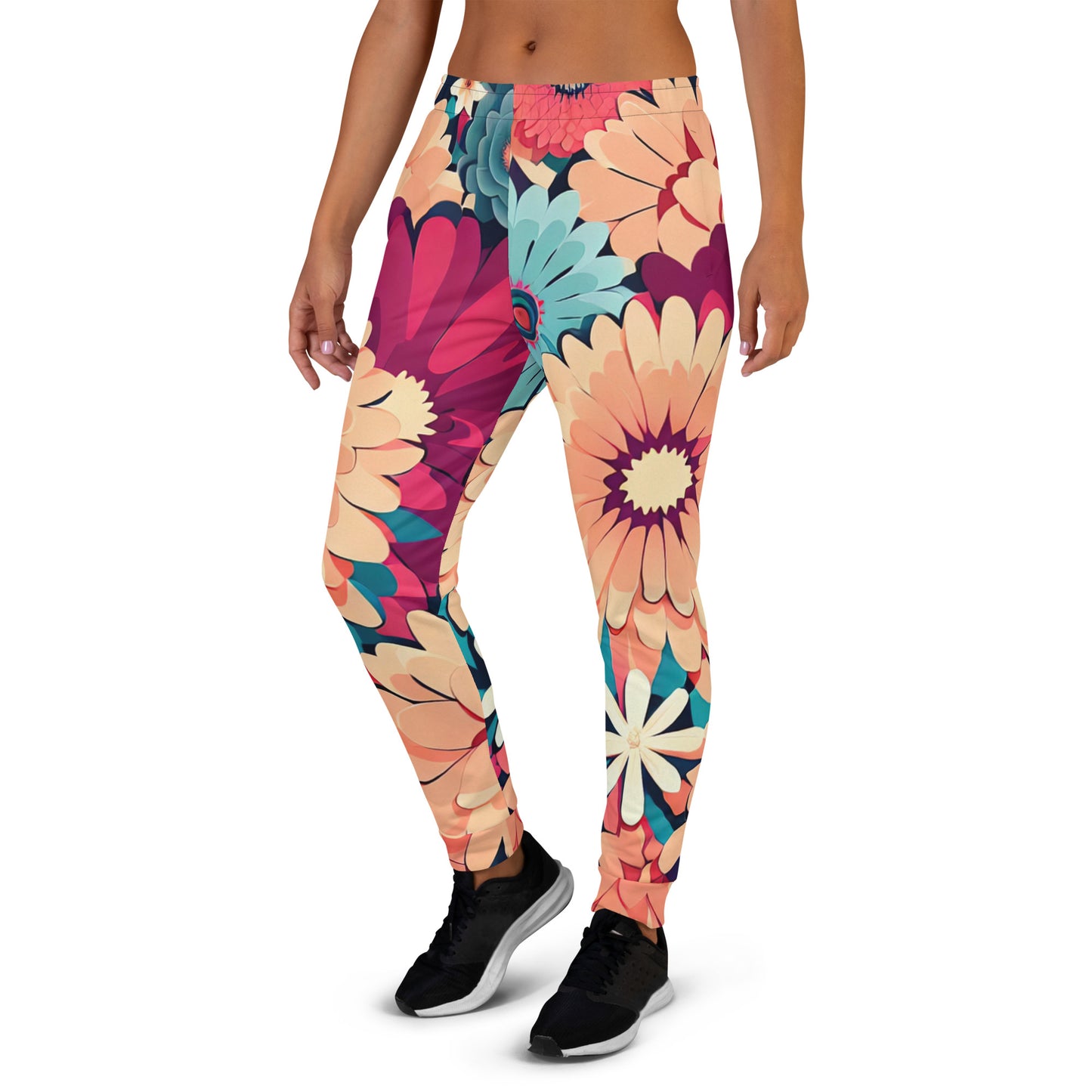 DMV 0293 Floral Women's Joggers