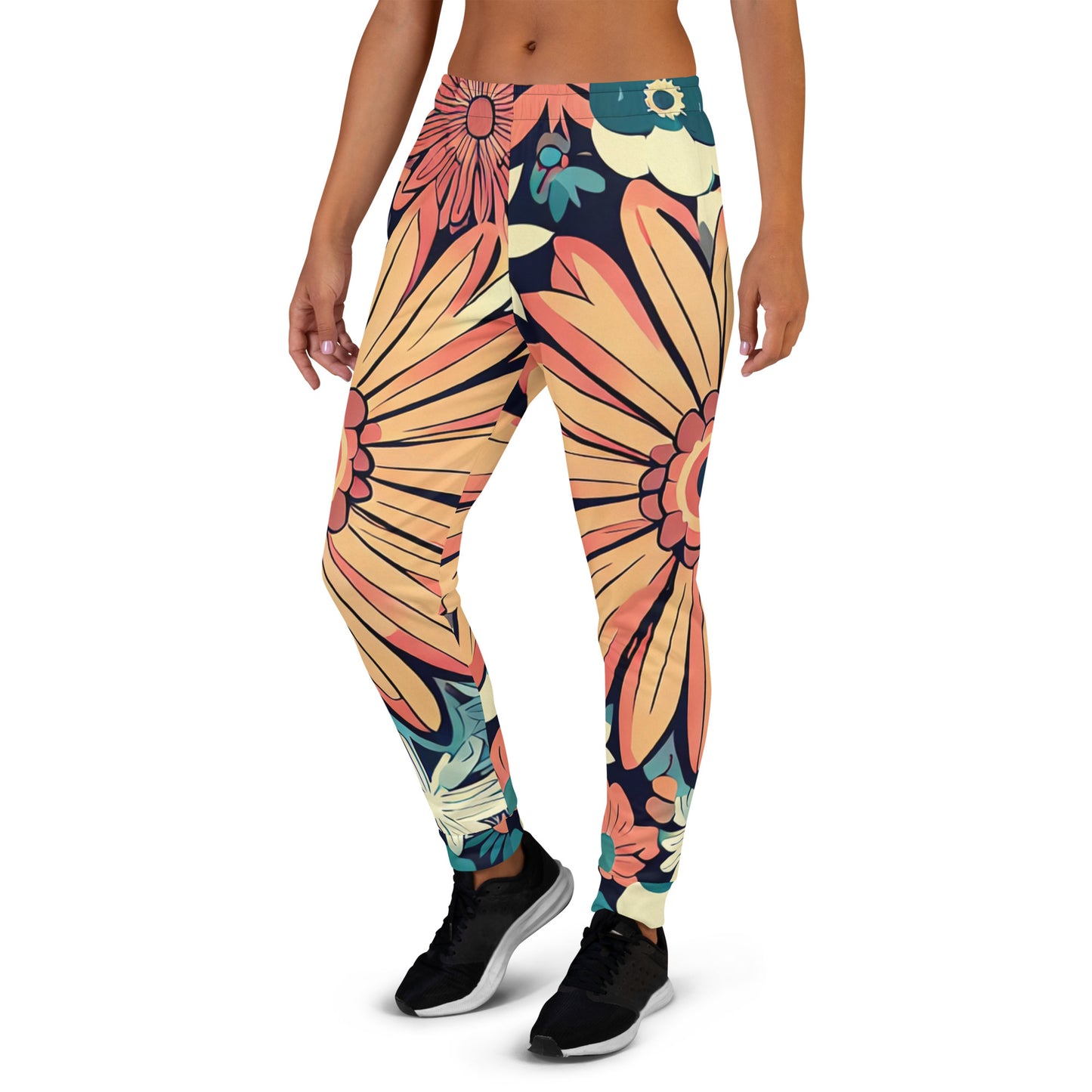 DMV 0802 Floral Women's Joggers