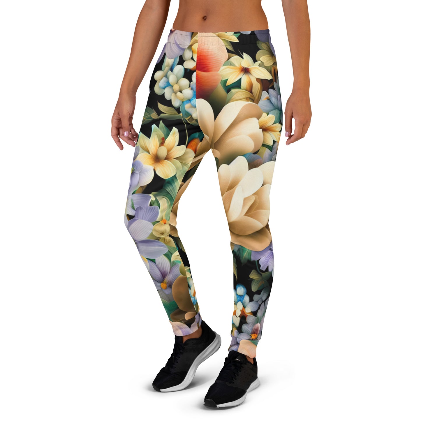 DMV 1132 Floral Women's Joggers