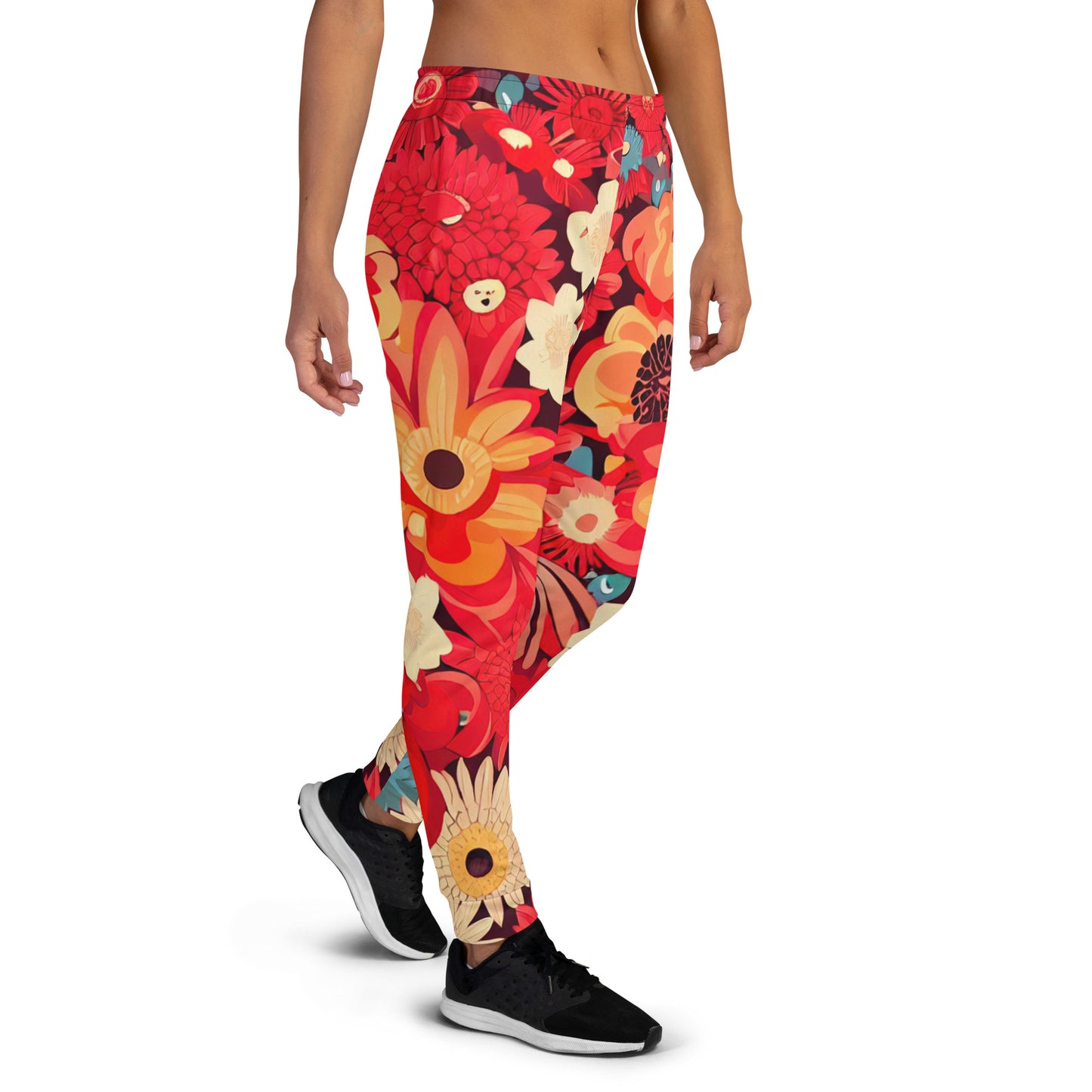 DMV 0105 Floral Women's Joggers