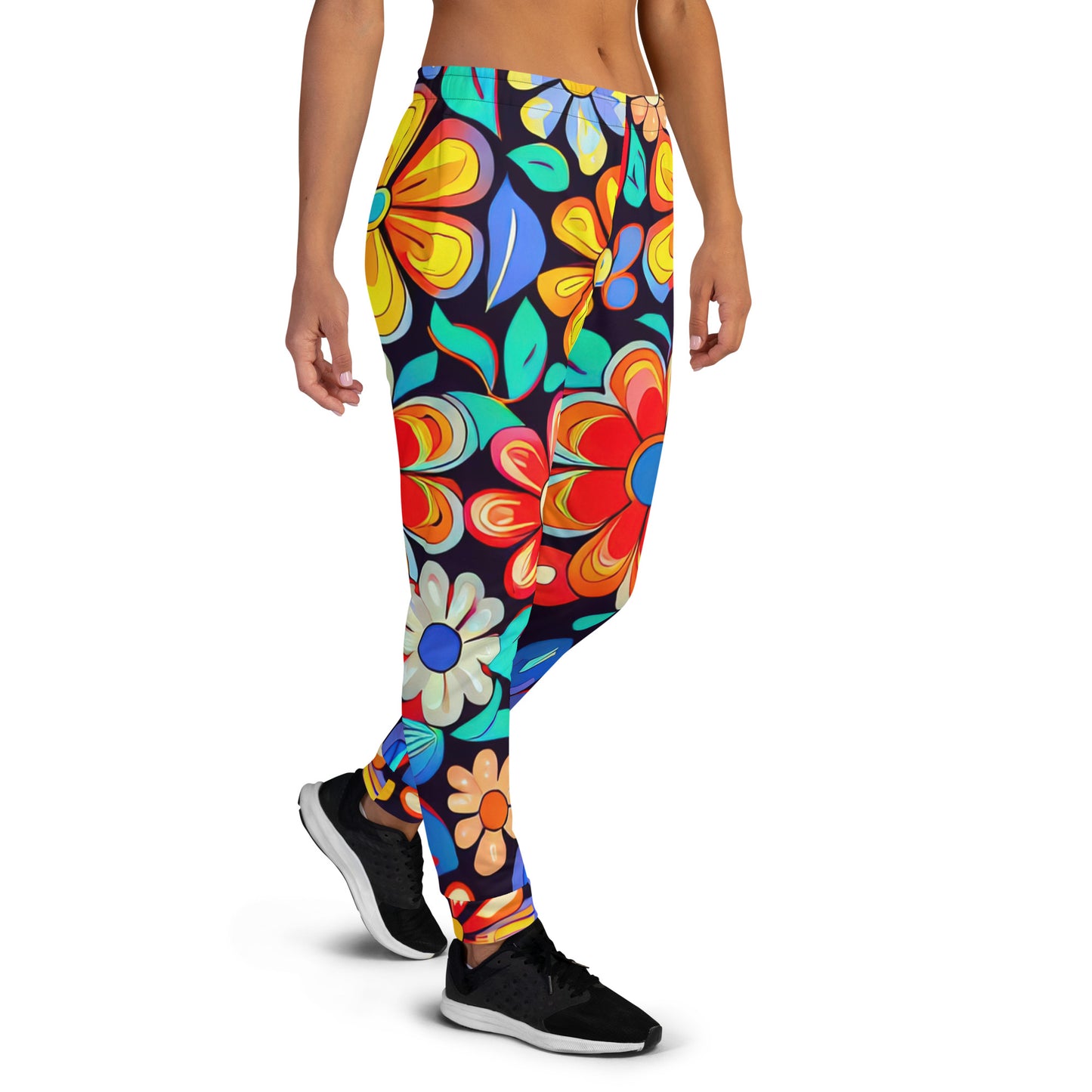 DMV 0257 Floral Women's Joggers