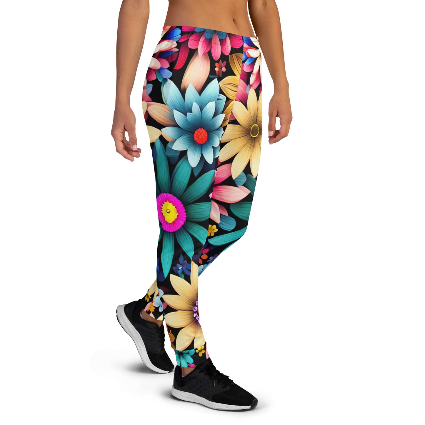 DMV 0265 Floral Women's Joggers