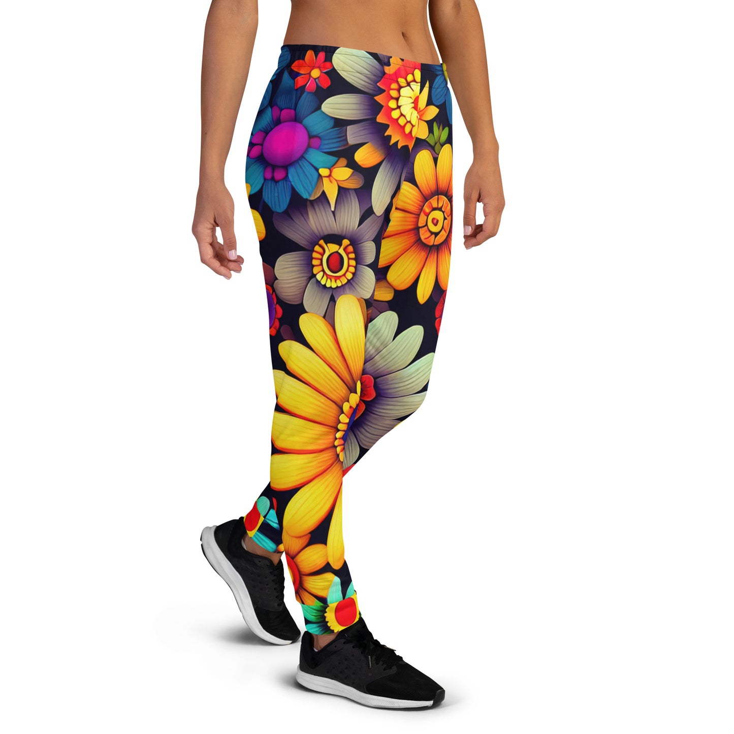 DMV 0158 Floral Women's Joggers