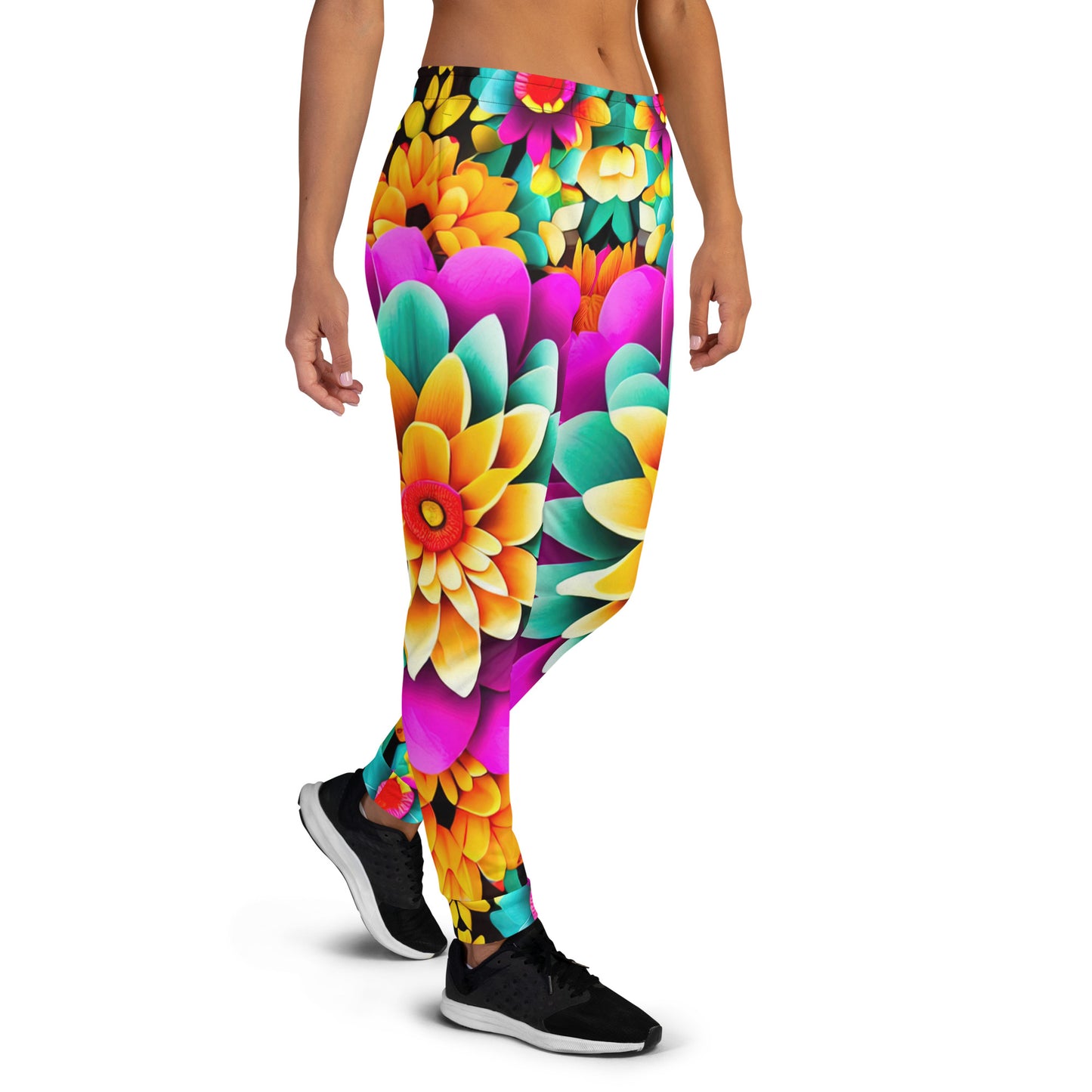 DMV 0250 Floral Women's Joggers