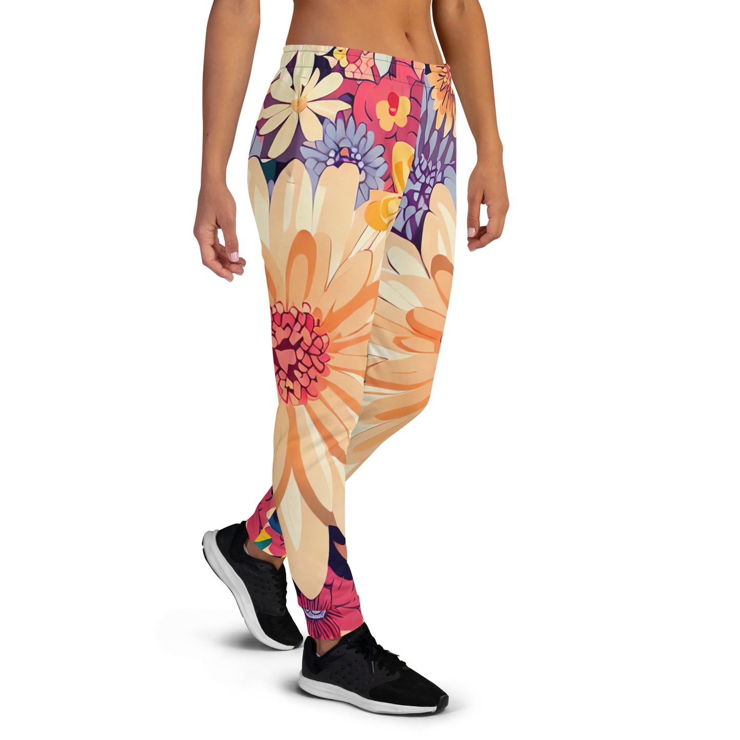 DMV 0137 Floral Women's Joggers