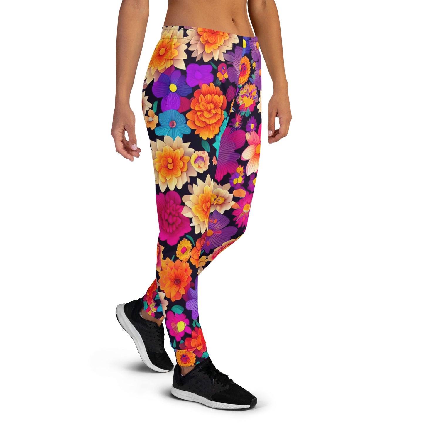 DMV 0192 Floral Women's Joggers