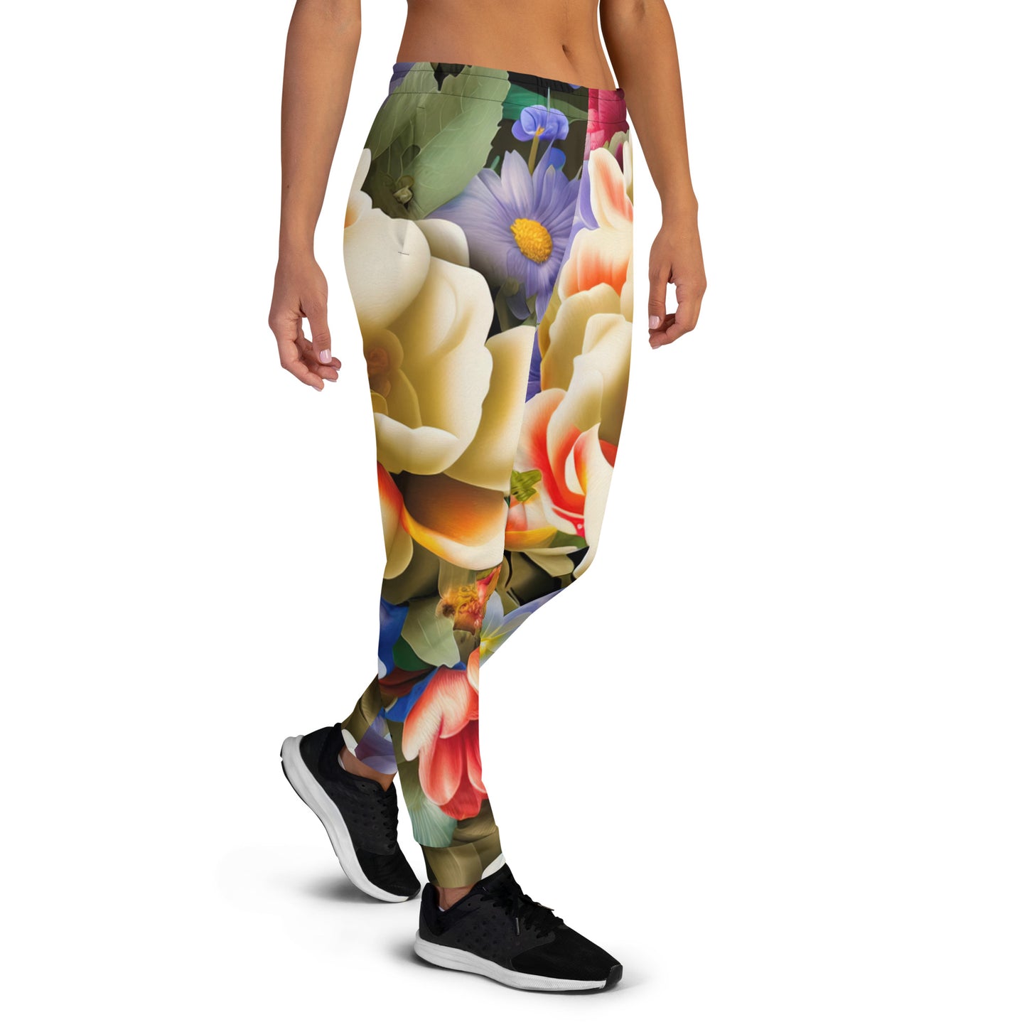 DMV 0268 Floral Women's Joggers