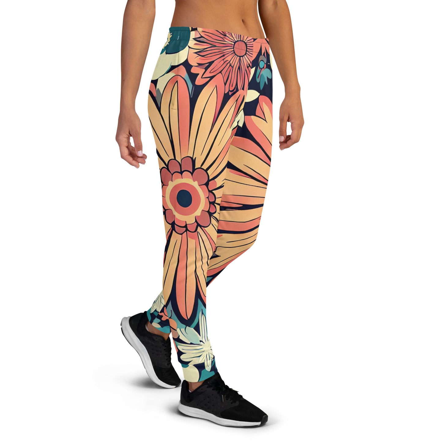 DMV 0802 Floral Women's Joggers