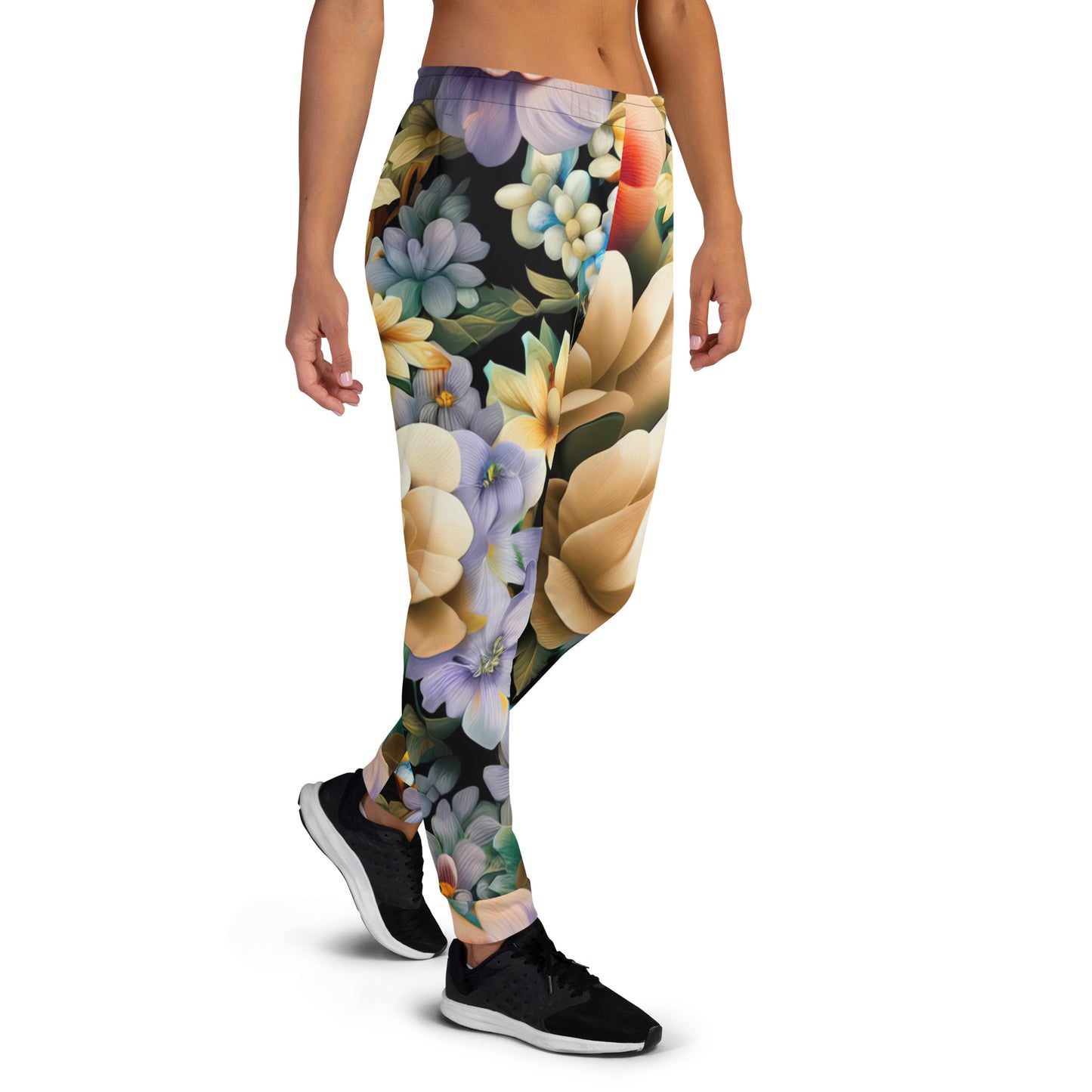 DMV 1132 Floral Women's Joggers