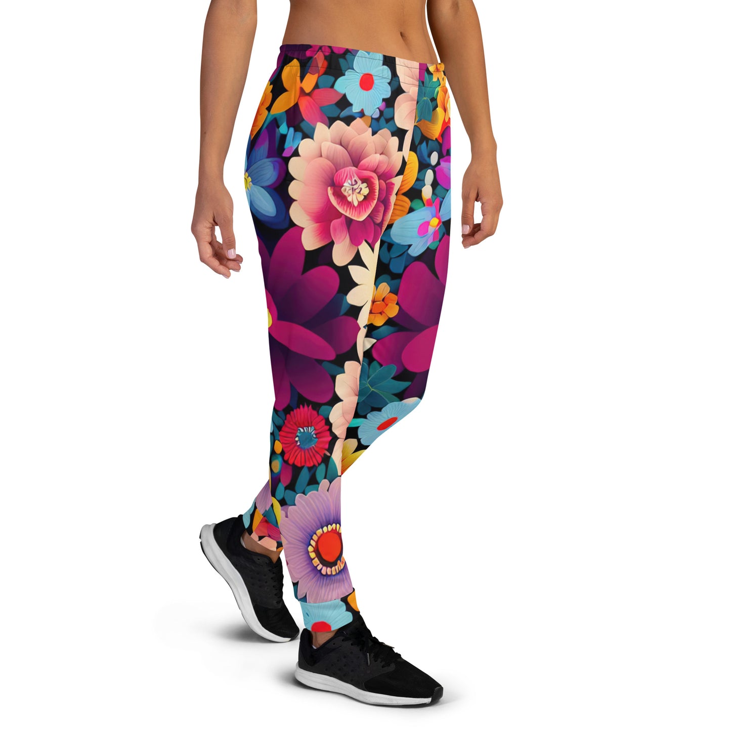 DMV 1849 Floral Women's Joggers