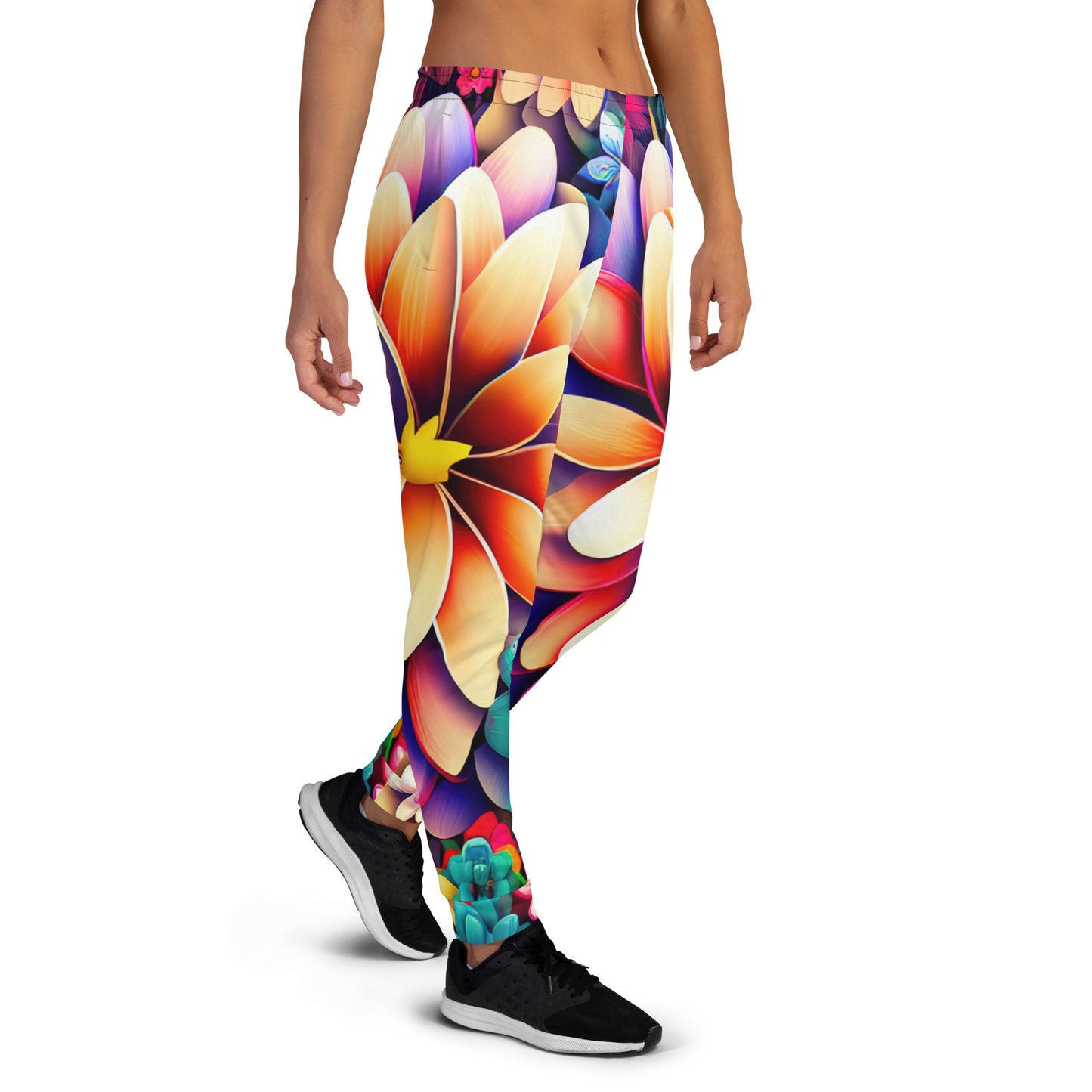 DMV 1037 Floral Women's Joggers